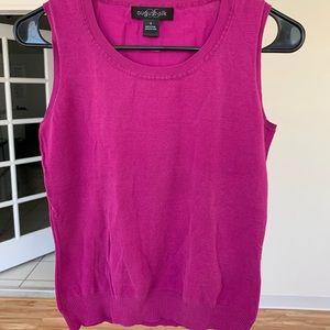 Magenta vintage sweater vest size small